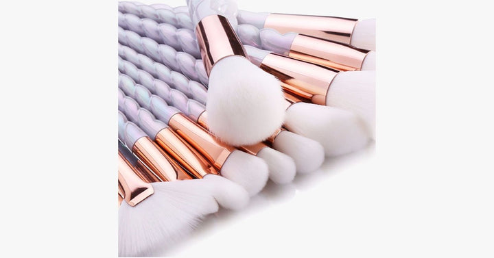 BowLift | Professional 10-piece Unicorn Brush Set – Add colours and loads of bling to your make-up set