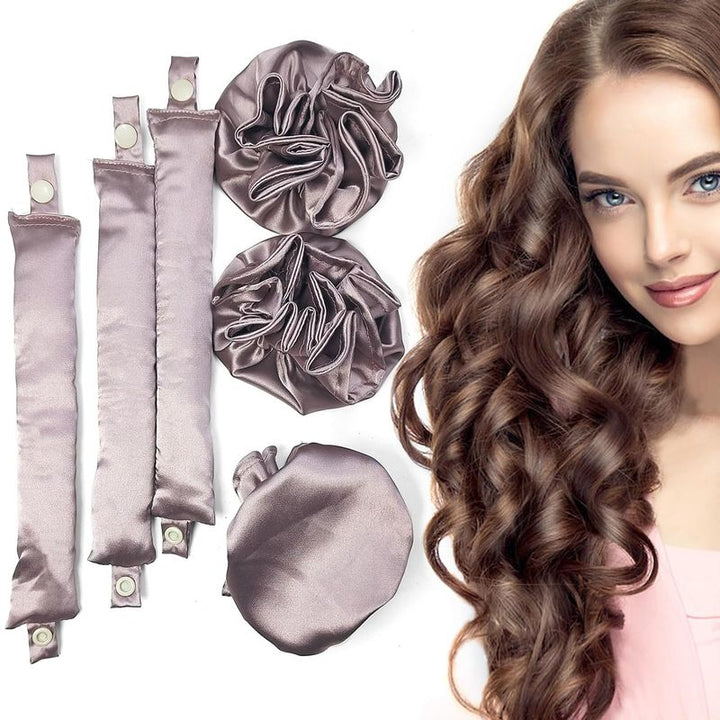 BowLift | Satin heatless curling iron set