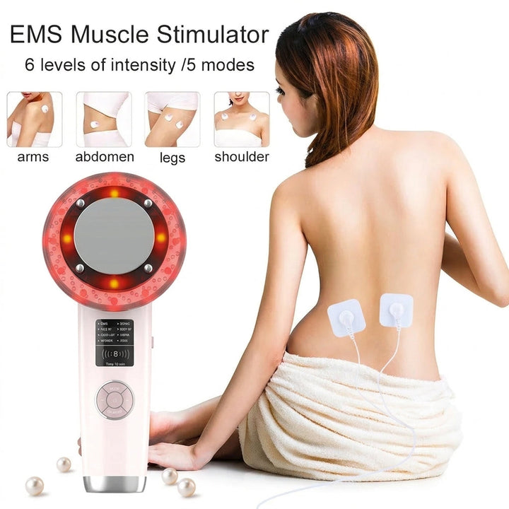 8-in-1 Face &amp; Body Sculpting Device - EMS, RF, Ultrasonic &amp; IPL Toning
