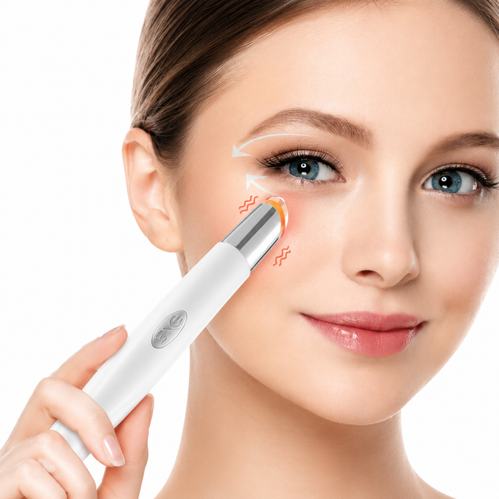 3-colour LED Light Eye Massager - Tri-Light Vibration Eye Wand