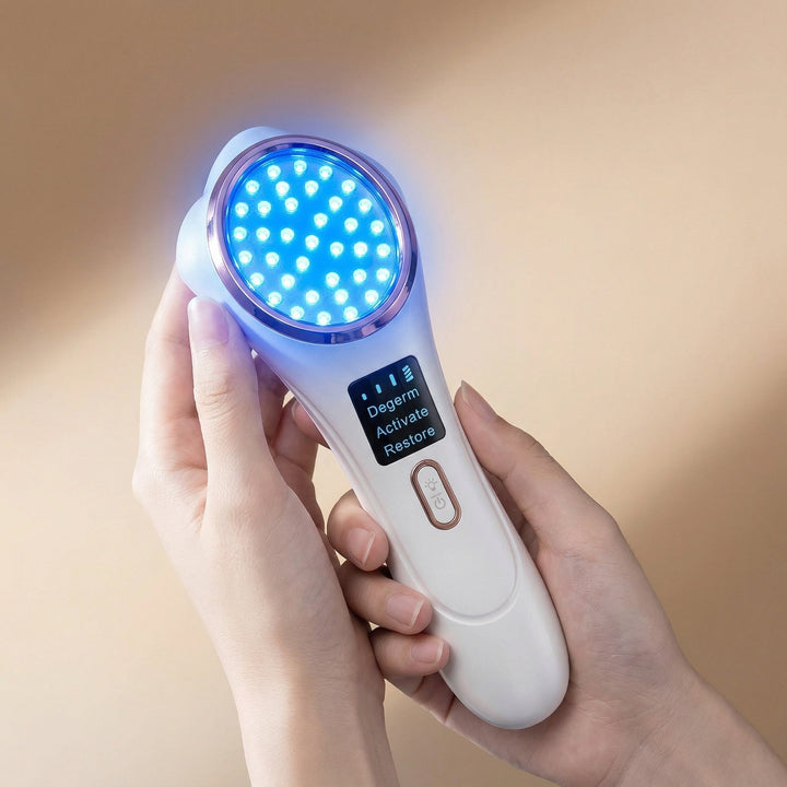 3-in-1 LED Red &amp; Blue Light Wand - Red, Blue &amp; Infrared Therapy