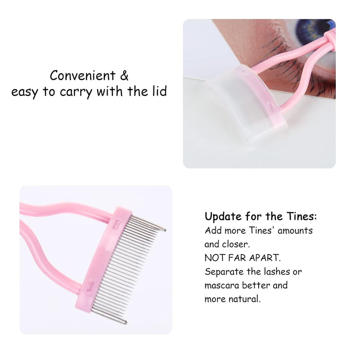 BowLift | BelleCurve Eyelash Comb &amp; Mascara Brush | Perfect Definition | Clump-Free | With Protective Cap