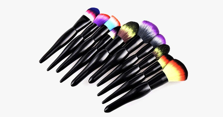 BowLift | Midnight Rainbow Makeup Brush Set of 22 - Add a splash of colour to your vanity