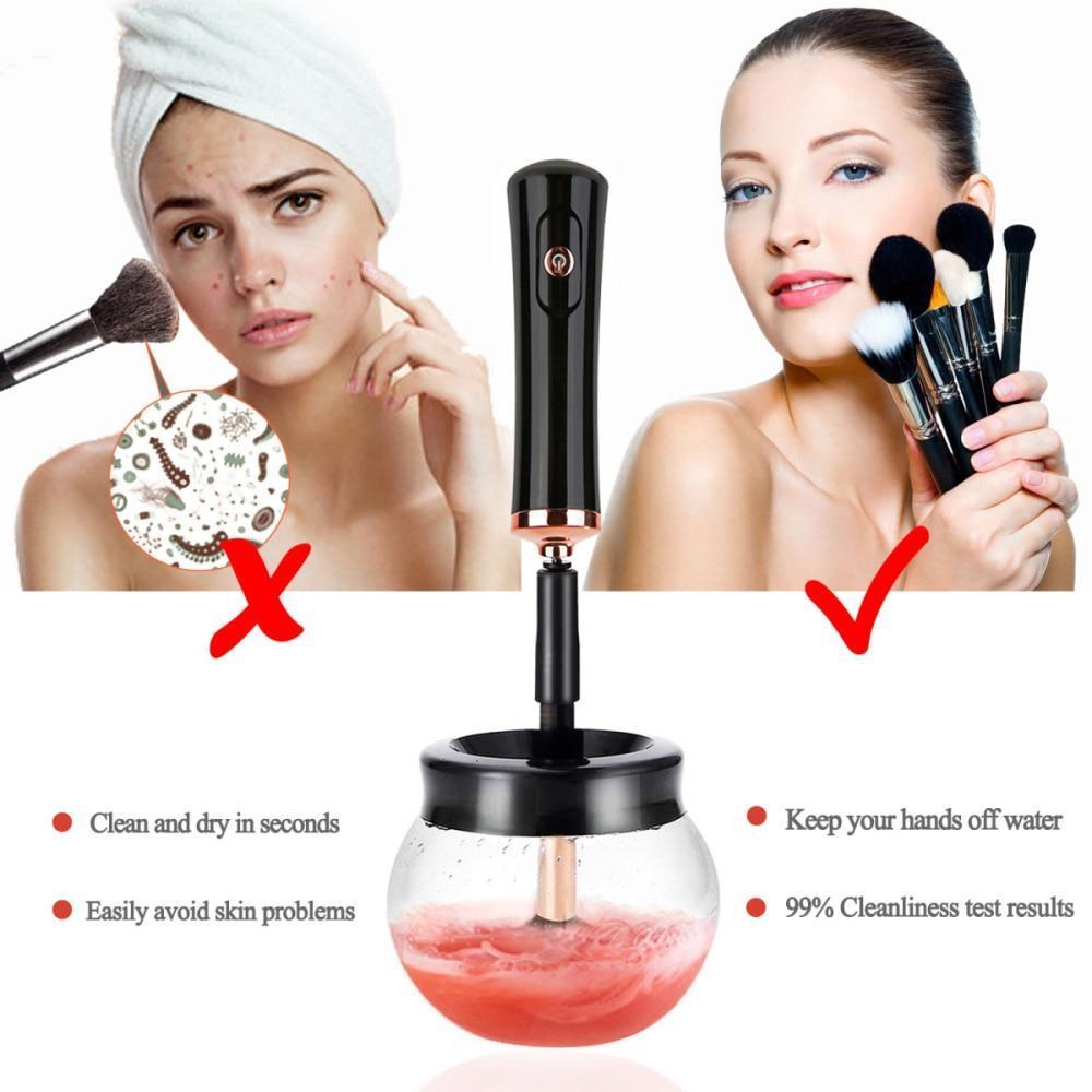BowLift | Electric Makeup Brush Cleaner Convenient Cleanser Cleaning Tool