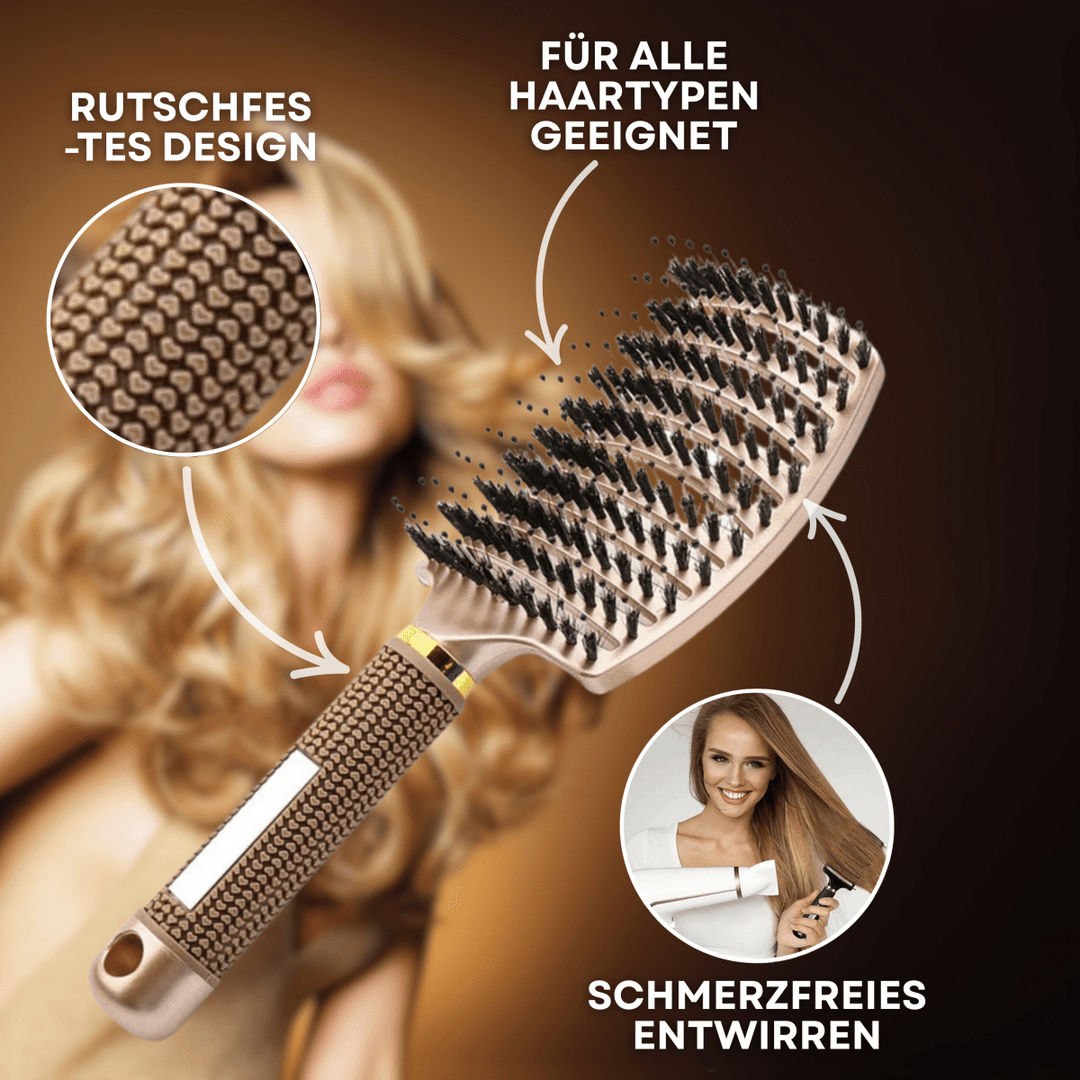 BowLift | painless hairbrush for shine &amp; healthy hair