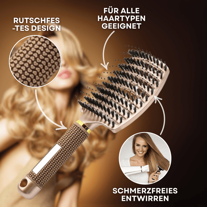 BowLift | painless hairbrush for shine &amp; healthy hair
