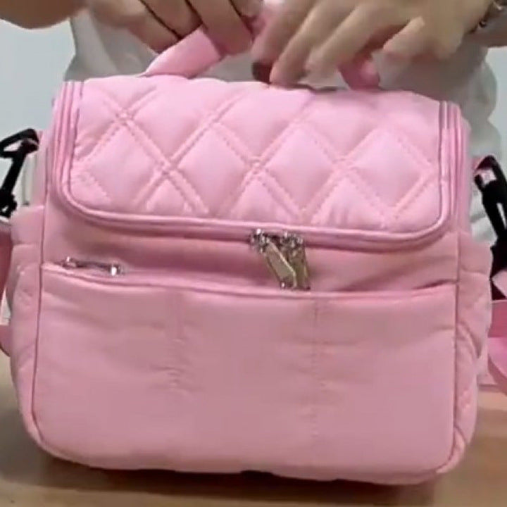 Stylish cosmetic bag with removable shoulder strap Bowlift