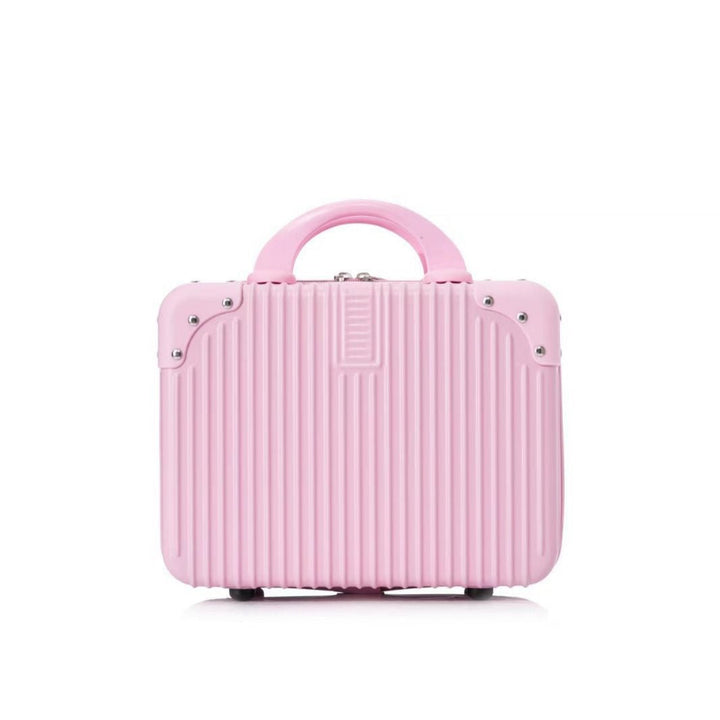structured hard-shell travel cosmetic carry case with reinforced corner guards and ergonomic handle Bowlift