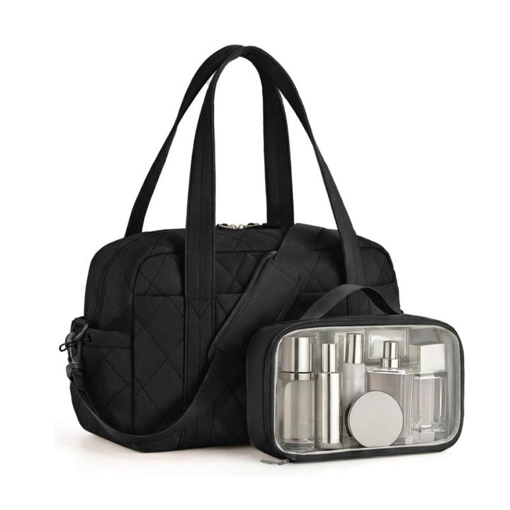 Cosmetic Travel Bag with Transparent Organizer Bowlift