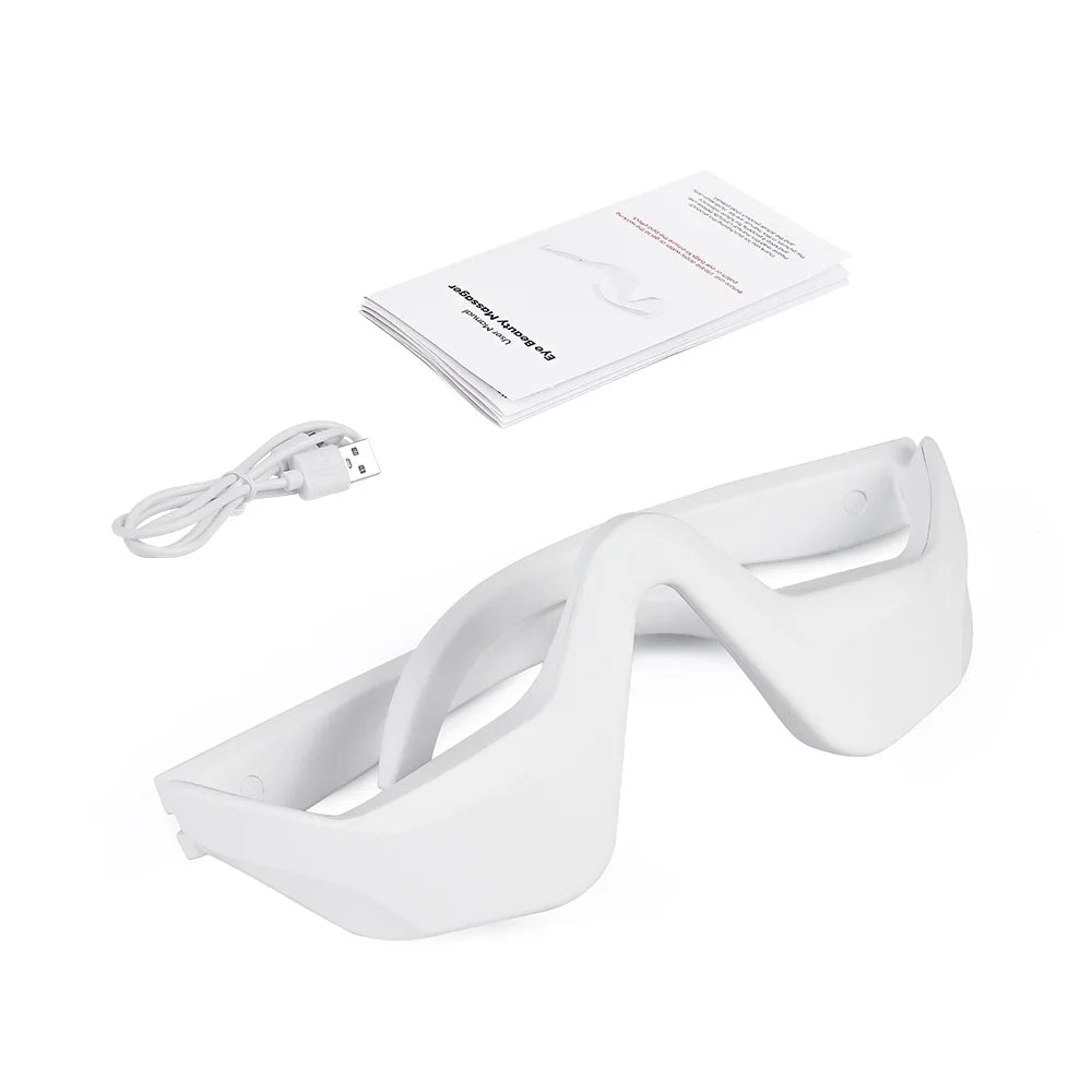 Hands-Free EMS &amp; Red Light 3D Eye Massager - 4 Modes, 3 EMS Intensities