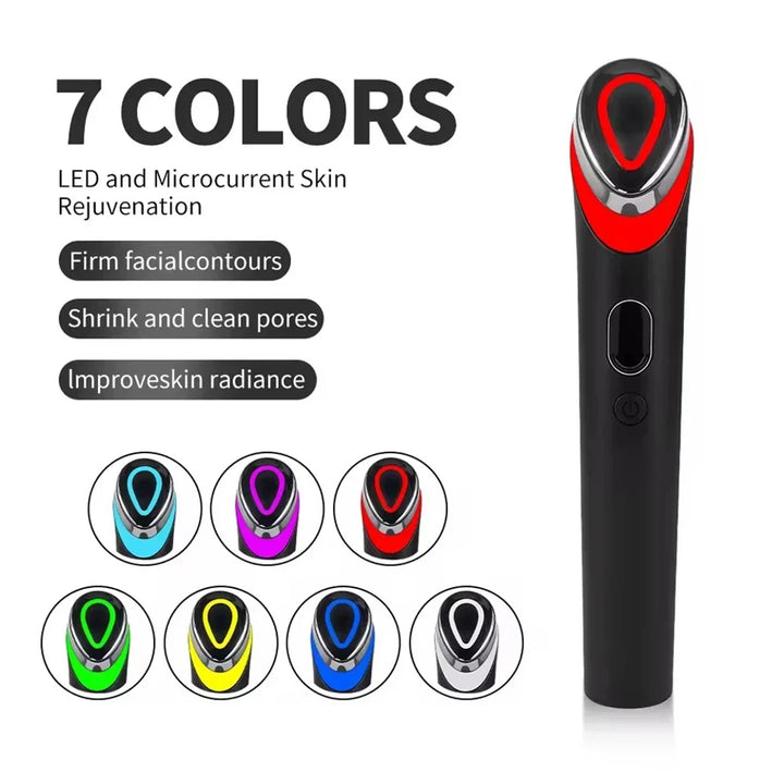 7-colour LED &amp; EMS Facial Massager - 7 Modes, 5 Intensity Levels