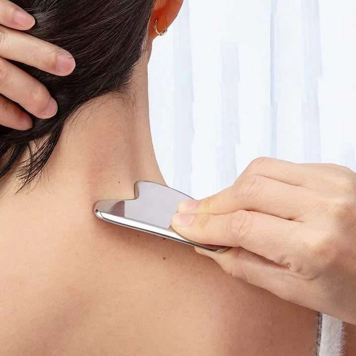 BowLift | Silver Sculpt - Goodbye tensions - Erased wrinkles - Stainless steel Gua Sha