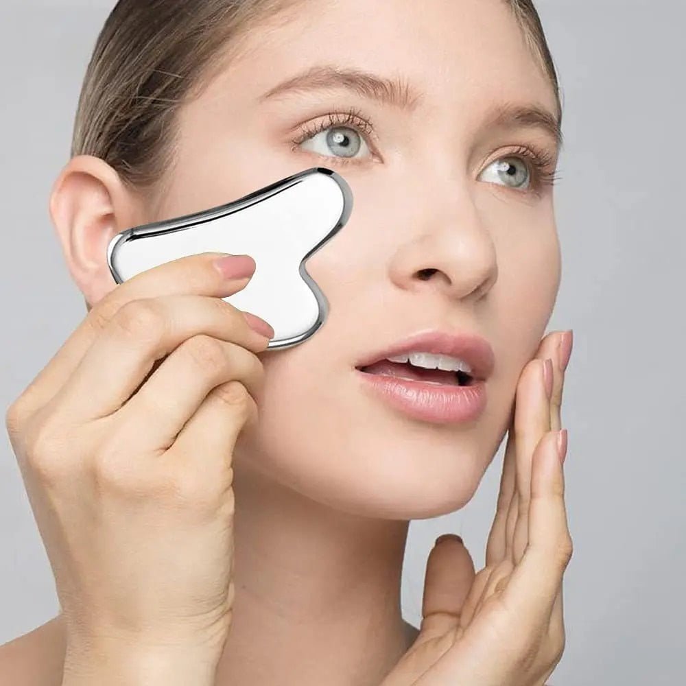 BowLift | Silver Sculpt - Goodbye tensions - Erased wrinkles - Stainless steel Gua Sha