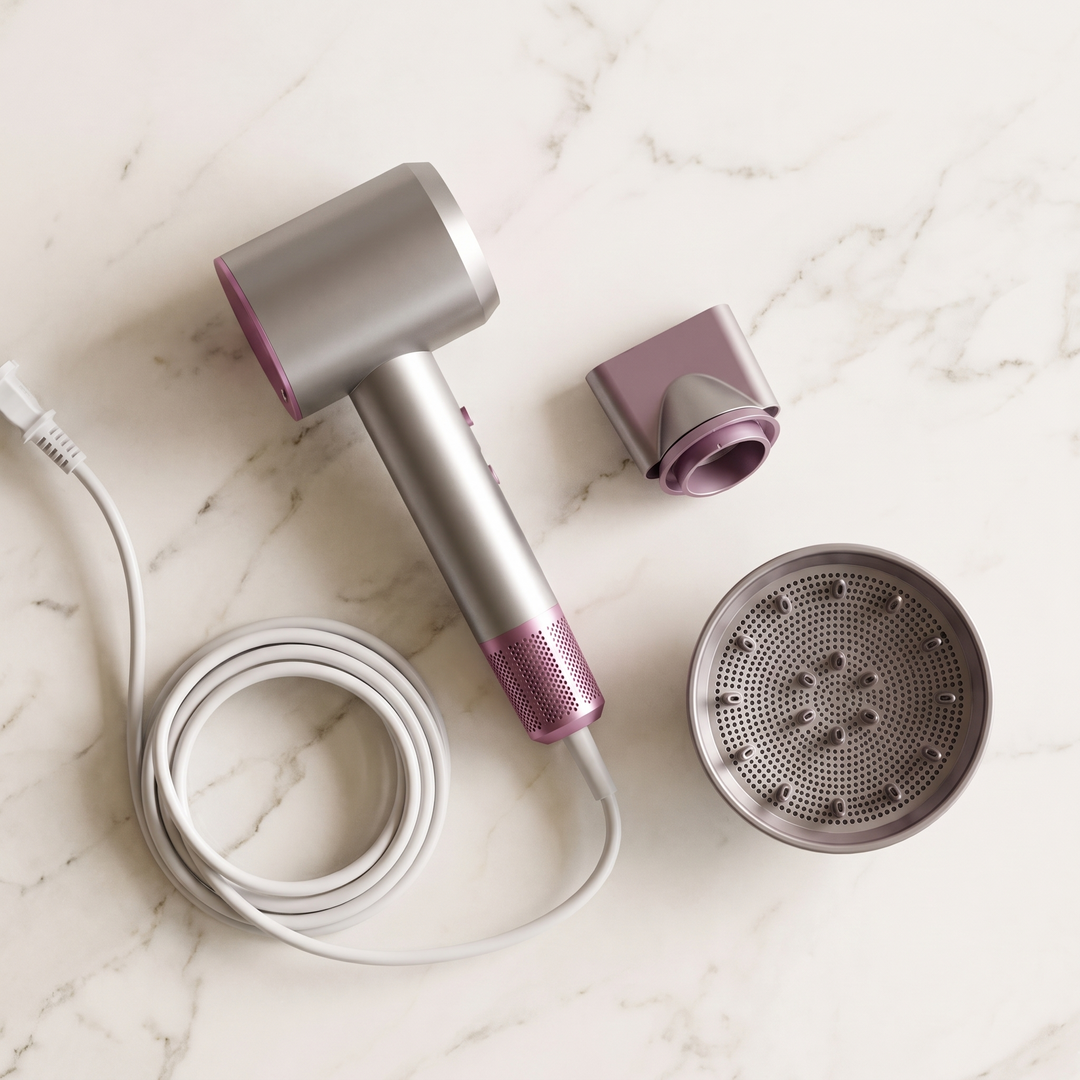 Vesta | Ionic Blow Dryer, Negative Ion Hair Dryer with Concentrator and Diffuser for Fast Frizz Free Drying