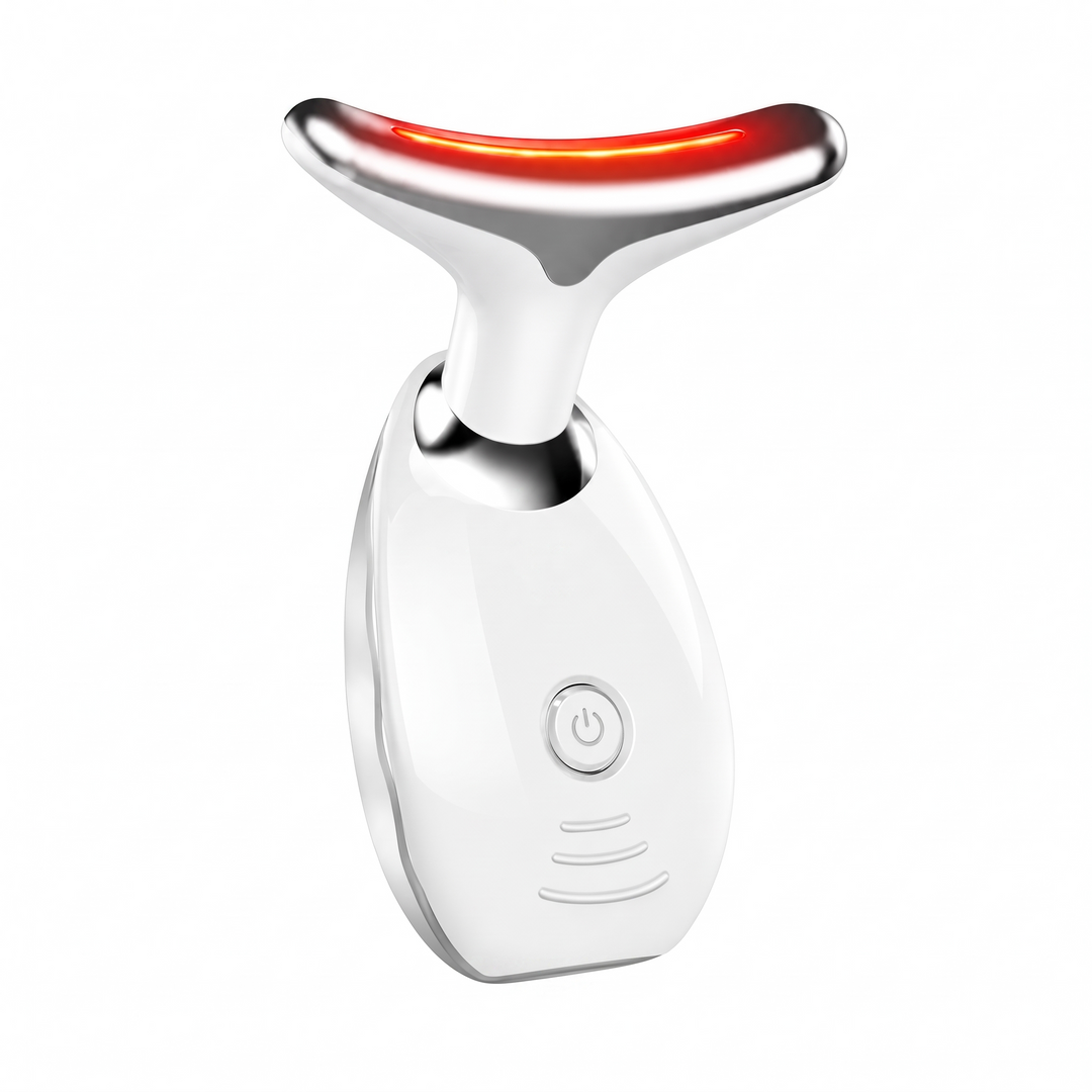 Aveline Spectrum Multi Colour LED Face and Neck Device Rechargeable Handheld Light and Vibration Beauty Tool for Daily Home Use